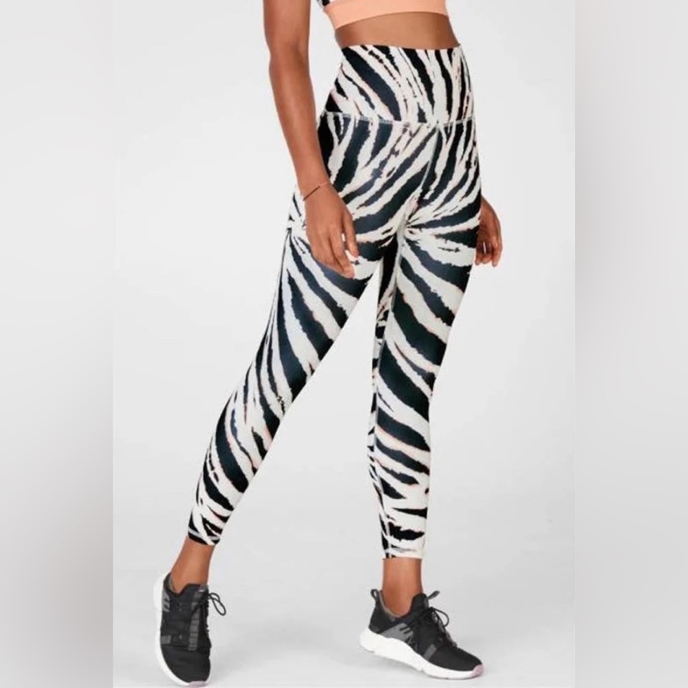 Fabletics PureLuxe Zebra Print Spinner Leggings 7/8
